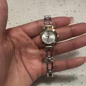 Guess Women's Two-Tone Silver and Gold Watch